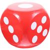 Kisangel Dado Gigante 20cm in Schiuma, Rosso, per Giochi Didattici | Facce Numerate Ben Visibili, Angoli Arrotondati, 1 Pezzo, per Riconoscimento Numeri e Attività in Classe