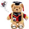 JABECODIFA Regalo Laurea per lei Orsacchiotto Personalizzato con Testo Foto, Orsetto di Peluche con Cappello Laurea come Regali Personalizzati per lui Regalo Laurea per lei (26cm)