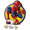 Trefl - Puzzle in Legno Originali: Marvel Spiderman, Il potere di Spider-Man - 50 Pezzi, Wood Craft Junior, Forme irregolari, 10 figure, puzzle moderno, divertente per bambini dai 5 anni