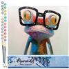 Figured'Art Dipingere con i Numeri - Paint by Numbers Rana E Occhiali, Passatempo per Adulti, Kit Completo, Hobby Creativi - Quadri fai da te 40x50cm senza cornice