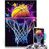 AITEXI Puzzle 1000 pezzi per adolescenti Canestro da basket Splash Giocattoli per l'intrattenimento in famiglia offerte come regali per tutta la famiglia 38x26cm