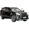 SYYANFEI Modellino Realistico Auto Auto Giocattolo Da Collezione In Lega RAV4 In Scala 1/32 Con Luci E Suoni Con Porta Apribile Per Ragazzi Giocattolo(Nero)