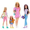 Barbie Set di bambole sorella con vestiti e accessori, include Barbie, Skipper, Stacie e Chelsea