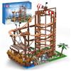 Mould King 11013 Technology Roller Coaster Building Kit, grandi montagne russe a doppia elica con motori Set di blocchi da costruzione, modello di sottobicchiere ad anello tecnico con morsetto per