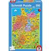 Schmidt Spiele SCH56312 - Cartina della Germania con immagini, 200 pezzi, multicolore