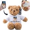 MeterBear Orsacchiotto Peluche Personalizzato con Nome Foto, Orsetto di Peluche Teddy Bear come Regali Personalizzati per lui Natale Regali Compleanno San Valentino Anniversario (26cm)
