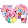 Ciao Kit Party Tavola Disney Princess Live Your Story per 24 persone (112 pezzi: 24 piatti Ø23cm, 24 piatti Ø20cm, 24 bicchieri 200ml, 40 tovaglioli 33x33cm)