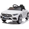 Baroni Toys Macchina Elettrica per Bambini Mercedes AMG Baby car Elettrica Full Optional Bianca, Auto Telecomandata con Sedile in Plastica e Porte Apribili, Batteria 12 V, Carico fino a 30 Kg