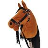HORSE & toys Cavallo A4 (cavallo su un bastone) Hobby Horse A4 completo di cantar come da foto (pomarańczowy)