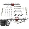 CoudarTitie Gruppo Anteriore E Posteriore per Modello di Cingolato RC MN82 1/12 con Pneumatici Aggiornati, Argent