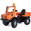 ROLLY TOYS- Auto RollyUnimog Service Edition 2020 (Unimog Kinderunimog, Veicolo a Pedale), con Sedile Regolabile e Pneumatici silenziosi, Singolo, Colore Arancione, 038237
