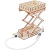 FUNOMOCYA Set Fai da Te Piattaforma Elevatrice Idraulica in Legno Supporto da Tavolo Kit Scientifico Educativo per Esperimenti Scientifici Apprendimento Stem per Casa e Scuola