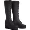 Generic Scarpe per Bambole Femminili in Scala 1/6, Stivali Alti, Mini, Accessori per Action Figure da 12 Pollici, Nero Opaco