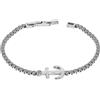 Liu Jo Bracciale Uomo Acciaio Silver LIU JO LUXURY MAN Ancora Fumé codice MLJ508