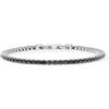 Liu Jo Bracciale Uomo Acciaio Silver LIU JO LUXURY MAN Tennis Nero codice MLJ555