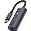 Rapoo Adattatore audio USB-C a 3,5 mm, compatibile con Samsung S20/S20+/20 Ultra, Pixel 4/4XL, e altro ancora