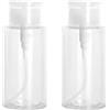 Ulawellor 4 Pezzi Dispenser per Smalto, Pompa in Plastica, Contenitori per Liquidi, Bottiglie Vuote Riutilizzabili con Pompa, Bottiglia Trasparente per Smalto e Struccante