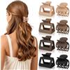 Loiluliy Set 8 Mollette per Capelli piccole, Design Doppia Fila di Denti, leopardata Pinza Capelli Antiscivolo con Molla di Alta Qualità per Tutti i Tipi di Capelli, Accessori Eleganti