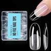 TOMICCA Set di punte per unghie medie Squoval, 216 punte per unghie in gel morbido e copertura completa per unghie, set per nail art fai da te, 12 misure