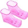 VINTORKY Scarpe Pediluvio Plastica Rosa per Massaggio e Idromassaggio Piedi Scarpe Bagno per Pedicure Vaschetta per Ammollo Piedi Facili per Familiare