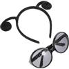 CTIRCHIU Set Fascia per Chioma Antenna e Occhiali da Festa, Cerchietto a Forma di Formica Leggero e Comodo, Accessorio Cosplay per Bambine e Feste di Carnevale