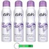 Beni Culinari 4 x EVIN FEMME | Deodorante da donna spray ametista, profumo di ribes rosso e caramello, formula attiva 24 ore, dermatologicamente testato, 150 ml + portachiavi Beni Culinari