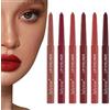 Stalf Lip Liner - Set di 6 matite per labbra, in velluto e nude, per labbra e ragazze