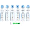 Beni Culinari 6 deodorante spray originale Lycia, deodorante con micro spugne effetto secco, deodorante da 150 ml + portachiavi Beni Culinari