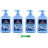 Beni Culinari 4 saponi Felce Azzurra Sapone Liquido Classico - Sapone liquido con profumo inconfondibile - Ideale per mani e viso 300 ml + portachiavi Beni Culinari