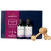 Naissance Confezione Set Olio Da Massaggio BIO The Couple Box - Kit Regalo Romantico Sensuale Per Coppie Lui e Lei 2 x 50ml - Naturale Con Massaggiatore In Legno - Scatola Feste Anniversario Originale