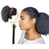 Ser Mulher Extension Afro Puff | Facile da applicare | Look naturale 100% Capelli Ricci Afro 10cm e 27cm (2 Nero Naturale, 27cm)