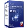 Fancymay Compresse detergenti per apparecchi ortodontici Fancymay - Scorta per 4 mesi, Compresse detergenti per allineatori per protesi Invisalign, Detergente per paradenti e paradenti notturni, Rimuove