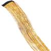 Wambere 4 extension per capelli sintetici con clip, accessori per capelli per ragazze, ciocche di capelli colorate, 50 cm, per donne, ragazze, feste, festival, cosplay, champagne