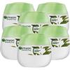 GARNIER SkinActive Crema Viso Idratante con Tè Verde ad Azione Opacizzante Formula Dermatologicamente Testata 48h a Lunga Durata con Ingredienti 96% di Origine Naturale-6 Barattoli da 50ml