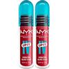 NYX Professional Makeup Lip I.V. Gloss Stain Idratante 2in1 Lipgloss e Tinta Labbra Applicatore a Goccia Formula Vegana con Vitamina B12 e Magnesio Tonalità 07 Bubblegum Burst - 2 Lipgloss da 5ml