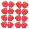 Generic 18 bigodini per capelli in spugna a forma di fragola per le donne riccioli senza calore strumenti per arricciare durante la notte bigodini morbidi