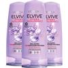 L'Oreal Paris L'Oréal Paris Elvive Hydra Hyaluronic Balsamo Idratazione Profonda con Acido Ialuronico per Capelli Disidratati Texture Cremosa Ammorbidisce Districa fino alle Punte - 3 Flaconi da 200 ml