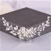 Generic Pettine per capelli con perle, pettini per capelli da sposa, accessori per capelli da sposa con fiori, per donne e ragazze (bianco)