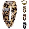 Auriiktch Wide Tortoise Shell Headband with Teeth Grip - Premium Tortoise Headbands for Women - Thick Non Slip Flexible Resin Hair Band for Daily Commute & Styling (White Tortoiseshell)
