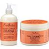 Shea Moisture Coconut and Hibiscus Combination Pack - 13 oz. Curl & Shine Conditioner & 12 oz. Curl Enhancing Smoothie by Shea Moisture