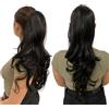 Ser Mulher Brianna Extension Coda Di Cavallo con Pinza Capelli Mossi 50cm. Aspetto Naturale, facile da applicare (1 Nero)