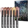 Generico Ombretto - Matita Occhi per Trucco Donna | Ombrello Crema Glitter Impermeabile 6 Tonalità Multiuso per Giornaliero e Occasioni Speciali