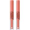 NYX Professional Makeup Shine Loud Rossetto Tonalità Daring Damsel No Transfer Ultra-Pigmentato Gloss Brillante Lunga Tenuta 16h Finish Lucido Colore Intenso Formula con Oli Nutrienti - 2 Rossetti
