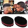 KENANLAN Spugna per Capelli per Ricci, 2 Pezzi Uomo Donna Bambini Barbiere Spazzola per Capelli Afro Curl Coil Wave Strumento per la Cura dei Capelli (Come mostrato)