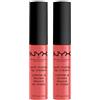 NYX Professional Makeup Soft Matte Lip Cream Tinta Labbra Tonalità Zurich Lunga Durata Finish Matte Cremoso Leggero Colore Extra Pigmentato - 2 Rossetti da 8ml