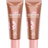 L'Oreal Paris L'Oréal Paris Lumi Glotion Illuminante Liquido Illumina e Idrata Viso e Corpo per Pelle con Luminosità Naturale Tonalità 904 Deep Glow - 2 Flaconi da 40ml