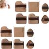 LUYJWZN Guo Xiao Niu Makeup Puff, 1 Set Of 6 Pcs Guoxiaoniu Makeup Puff, Chocolate Color Quick Make up Foundation Puffs Set, for Foundation, Blush & Loose Powder (2set)