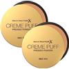 Max Factor Creme Puff Pressed Powder Cipria Compatta Opacizzante Fissante Sebo-Regolatrice con Copertura Medio-Alta Finish Matte Nuance 41 Medium Beige - 2 Ciprie