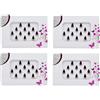 KULIA Set di 4 Confezioni di Bindi Lunghi Color Bordeaux Tatuaggi Adesivi per la Fronte Prodotto di Bellezza Bindi Sposa Accessori Moda Accessori per Feste Bollywood - Tikka Nuziale - Regalo per Lei
