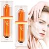 Qixfyze Crema Viso Vitamina C, Crema For Il Trucco Naturale Five Vitamin C, Crema Antirughe Rassodante Multiuso, Crema Idratante Viso BB Cream Per Tutti I Tipi Di Pelle Siero Viso(2PACK)